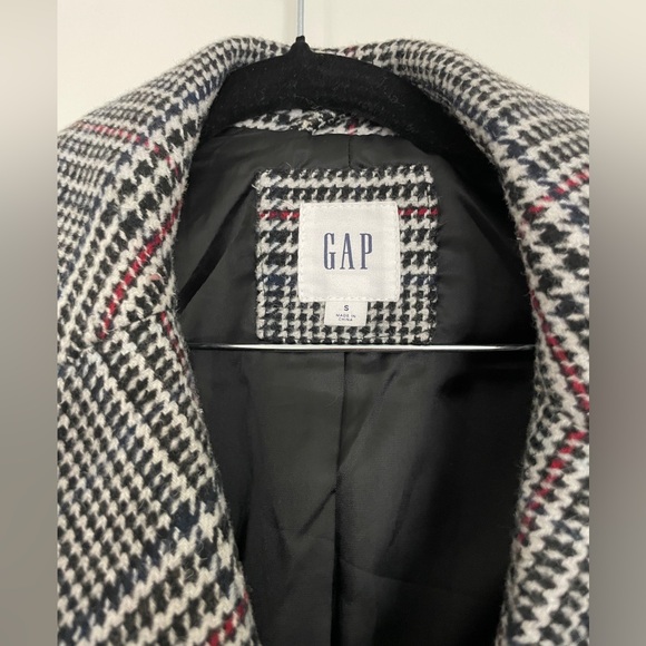 Gap Plaid Long Coat - Picture 2 of 8